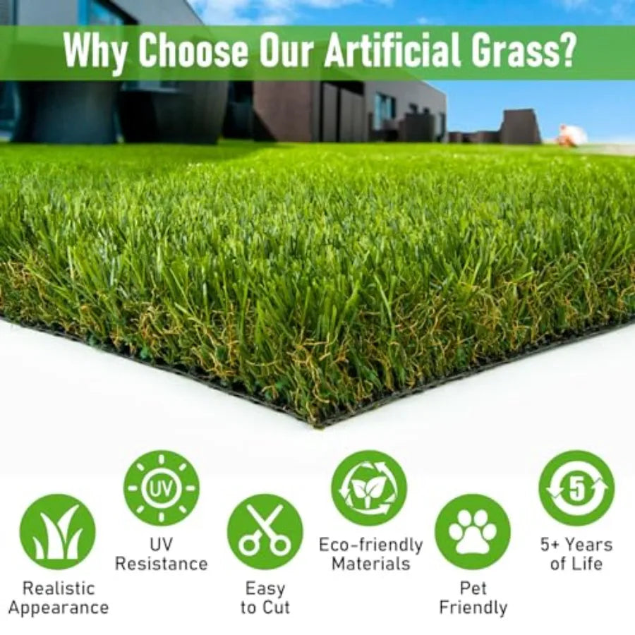 CooRug Realistic Outdoor Artificial Grass Turf For Garden And Lawn