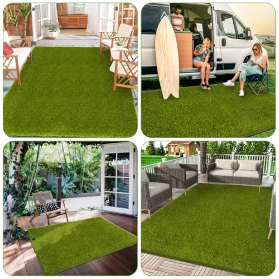 CooRug Realistic Outdoor Artificial Grass Turf For Garden And Lawn