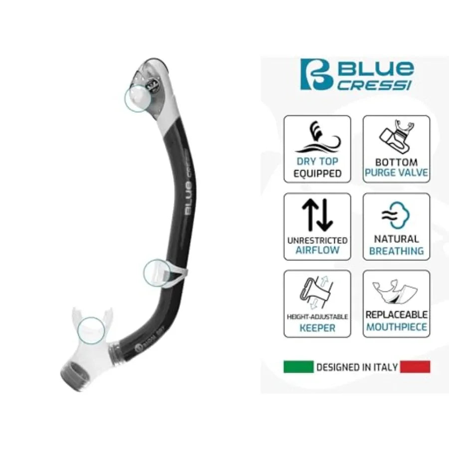 Adult Snorkel Set With Mask And Dry Snorkel Adjustable Fins