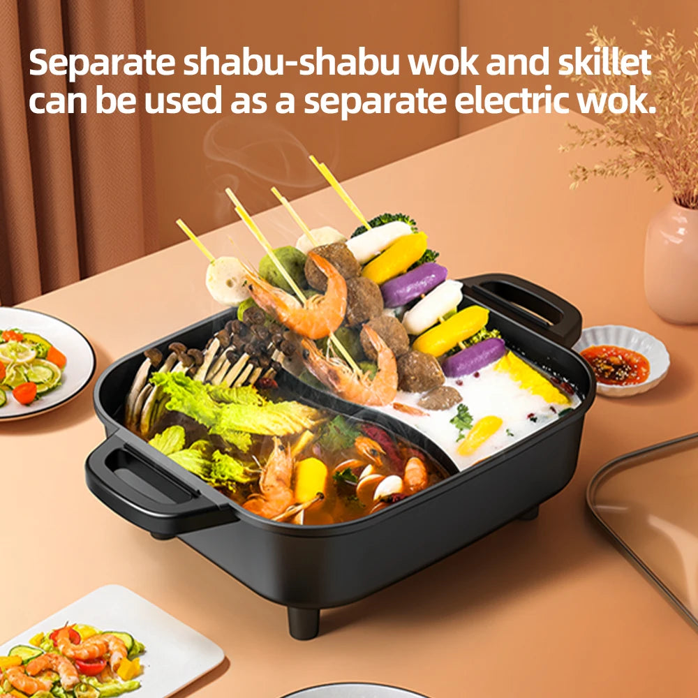 Versatile Grilling And Hot Pot For Family Gatherings