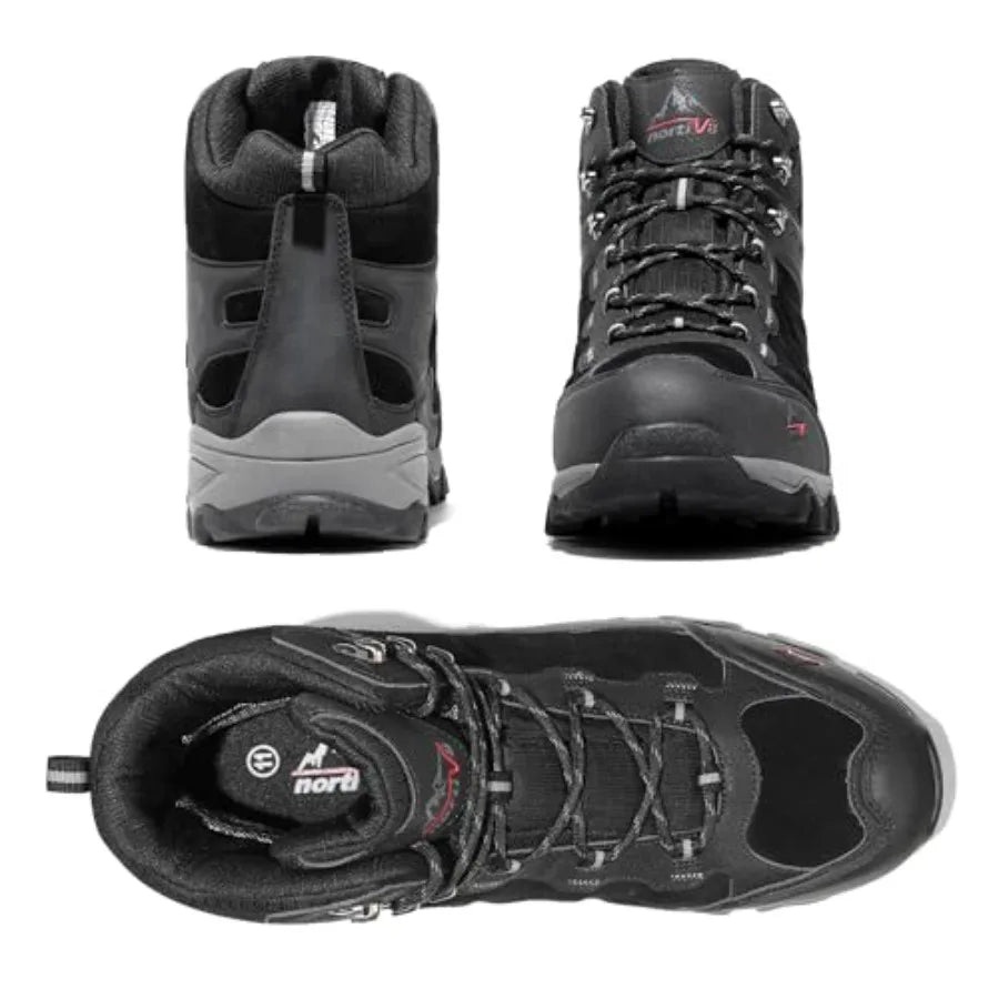 NORTIV 8 Waterproof Hiking Boots Outdoor Mid Trekking Shoes