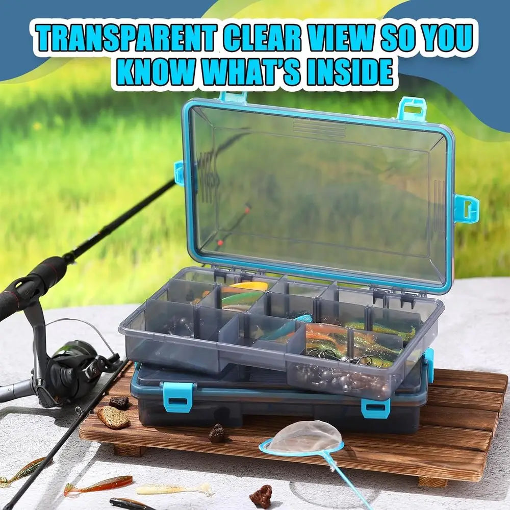Waterproof Tackle Boxes With 3600 And 3700 Removable Dividers