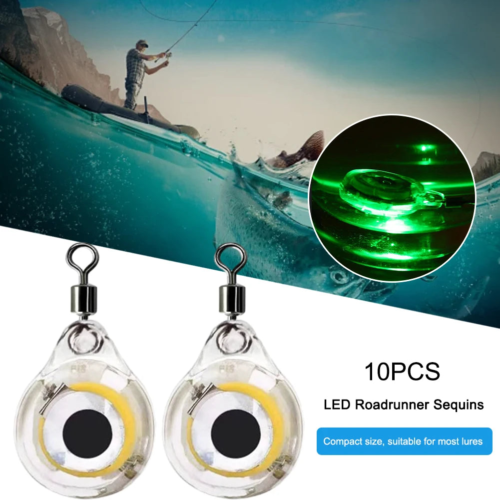 Alloet LED Underwater Eye Shape Fish Light Lure For Night Fishing