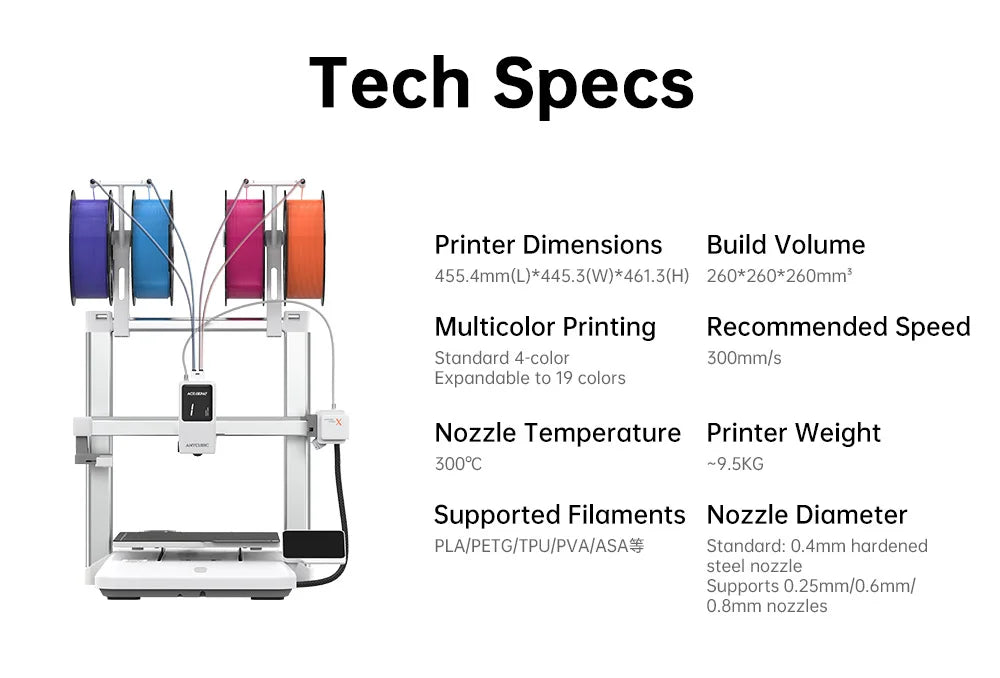 Anycubic Kobra X 3D Printer With Automatic Leveling And Fast Printing