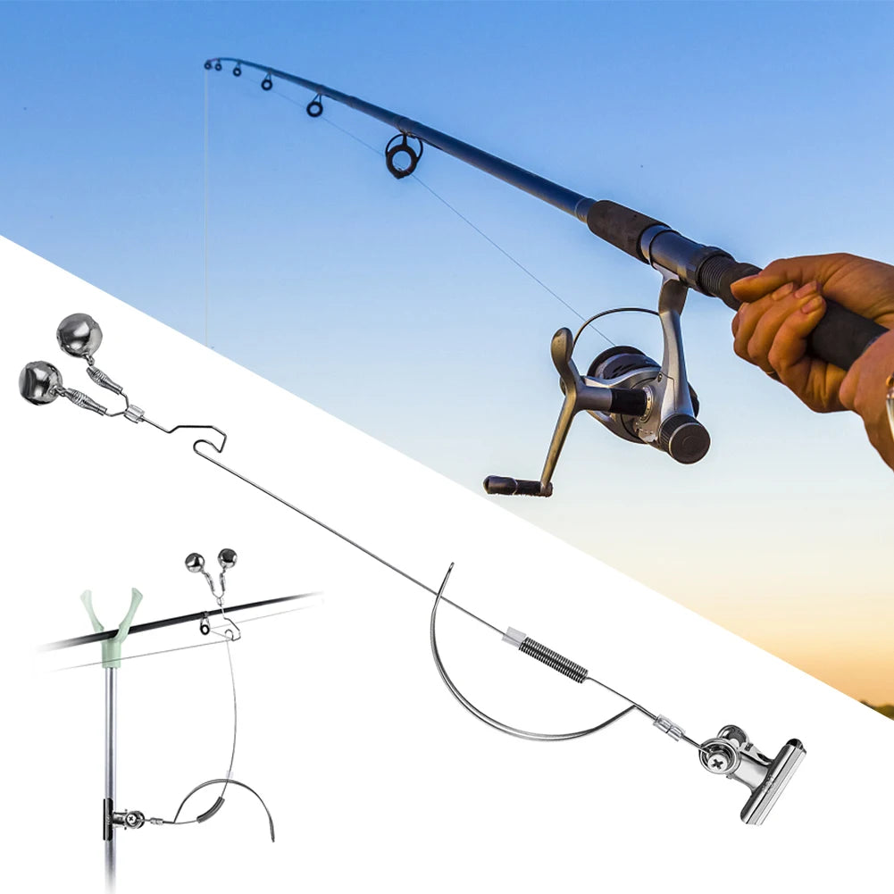 JOCESTYLE Fishing Rod Bite Alarm Stainless Steel Night Bell