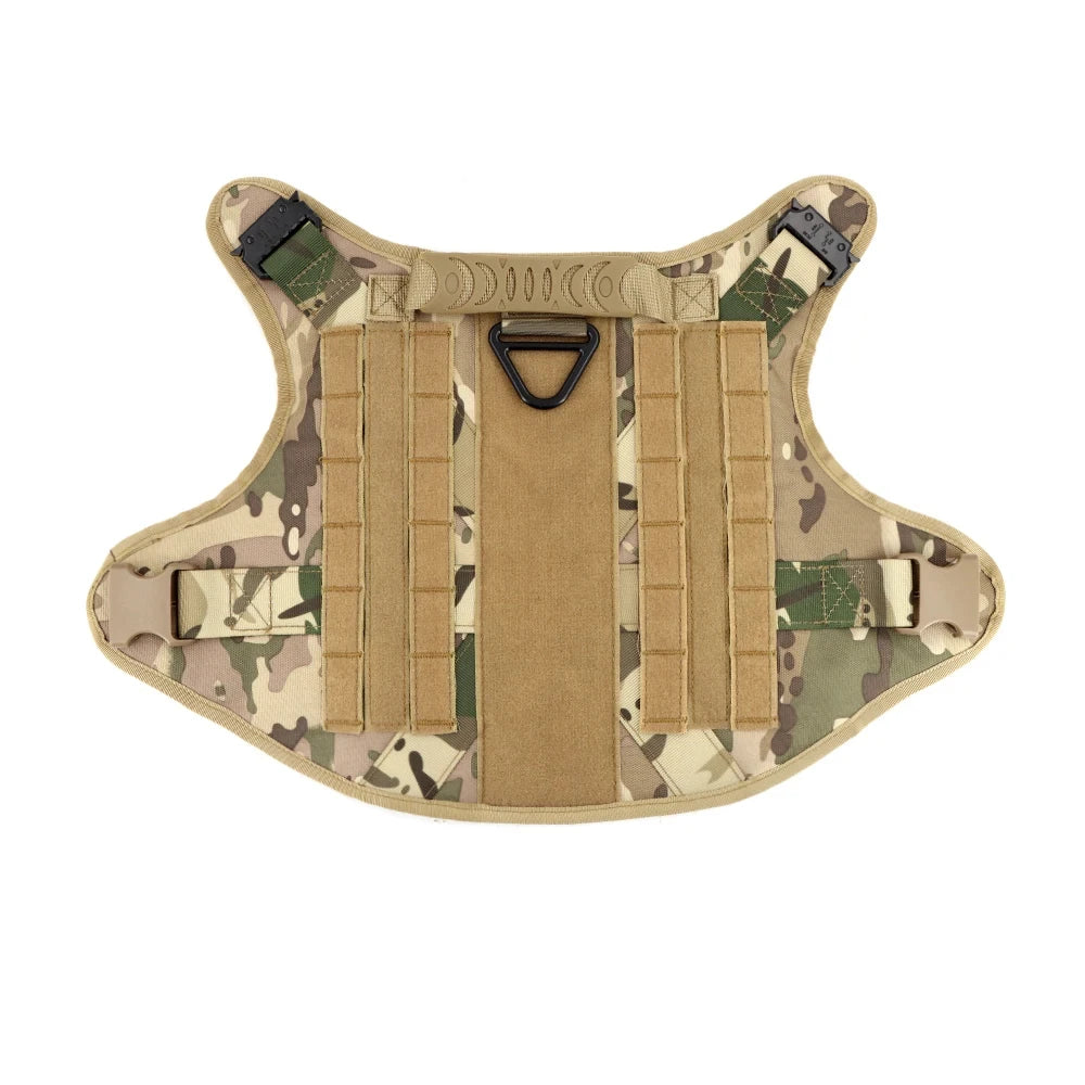 Military Large Dog Harness Vest For Training And Tactical Gear