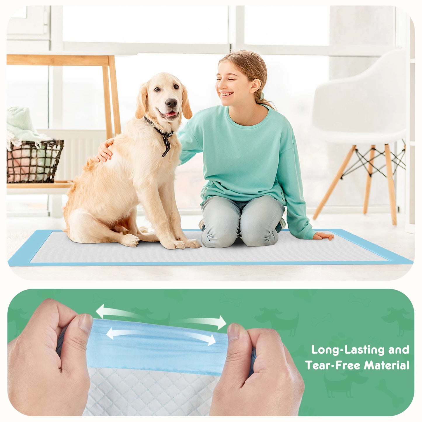 Disposable Pet Underpads For Dogs And Cats Super Absorbent Leakproof