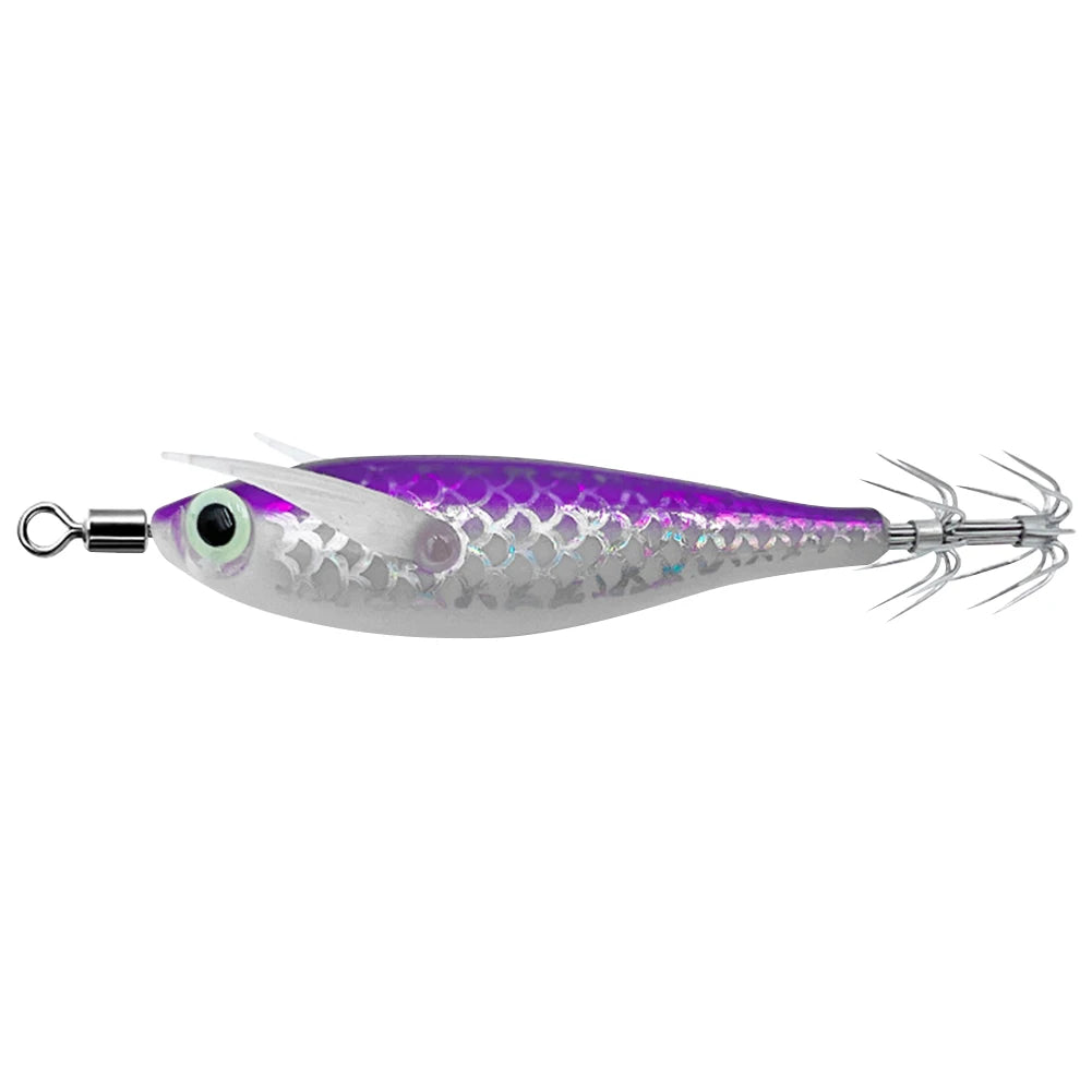Luminous Squid Lure With 3D Eyes For Night Fishing