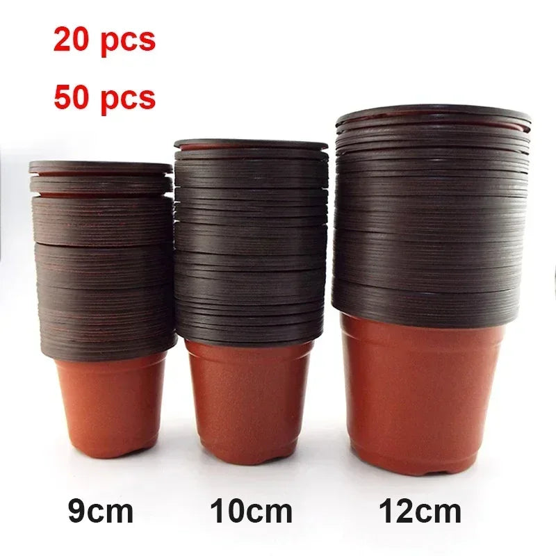 Plastic Flowerpot Grow Box With Fall Resistant Tray For Garden