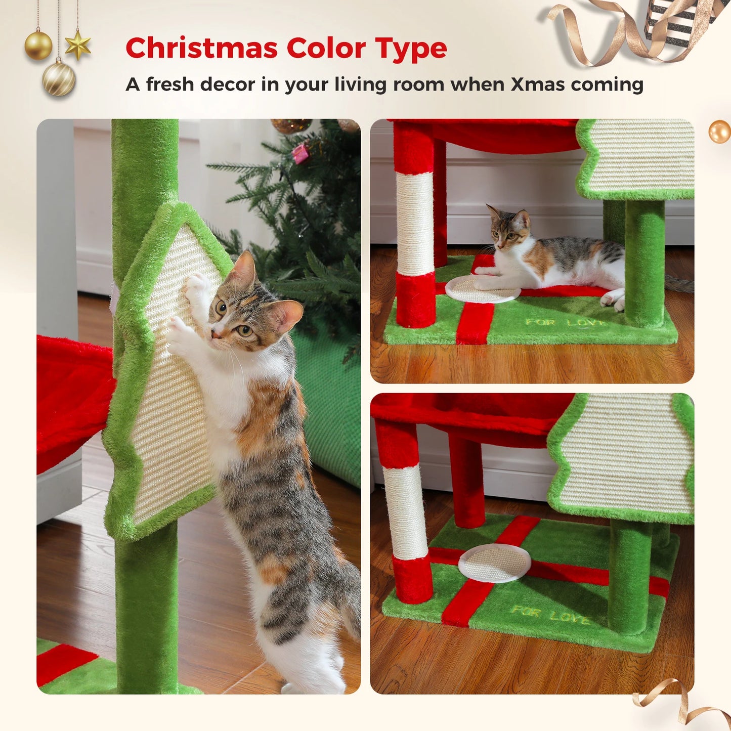 PawZ Road 5 Tier Indoor Cat Tree With Hammock