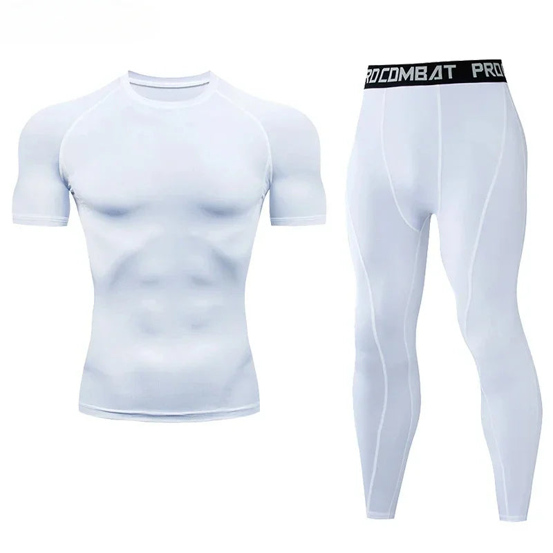 Two Piece Unisex Compression Sportswear Set For Training And Yoga