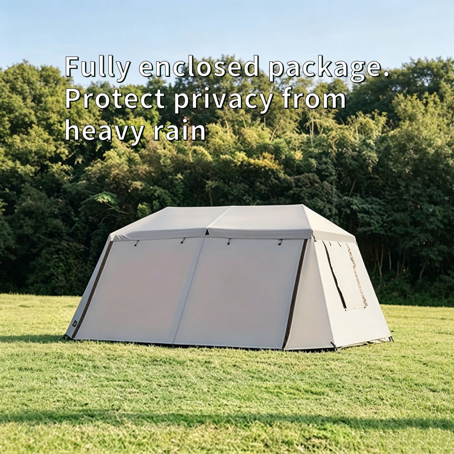 YC-15 Family Quick Setup Camping Tent with Front Awning