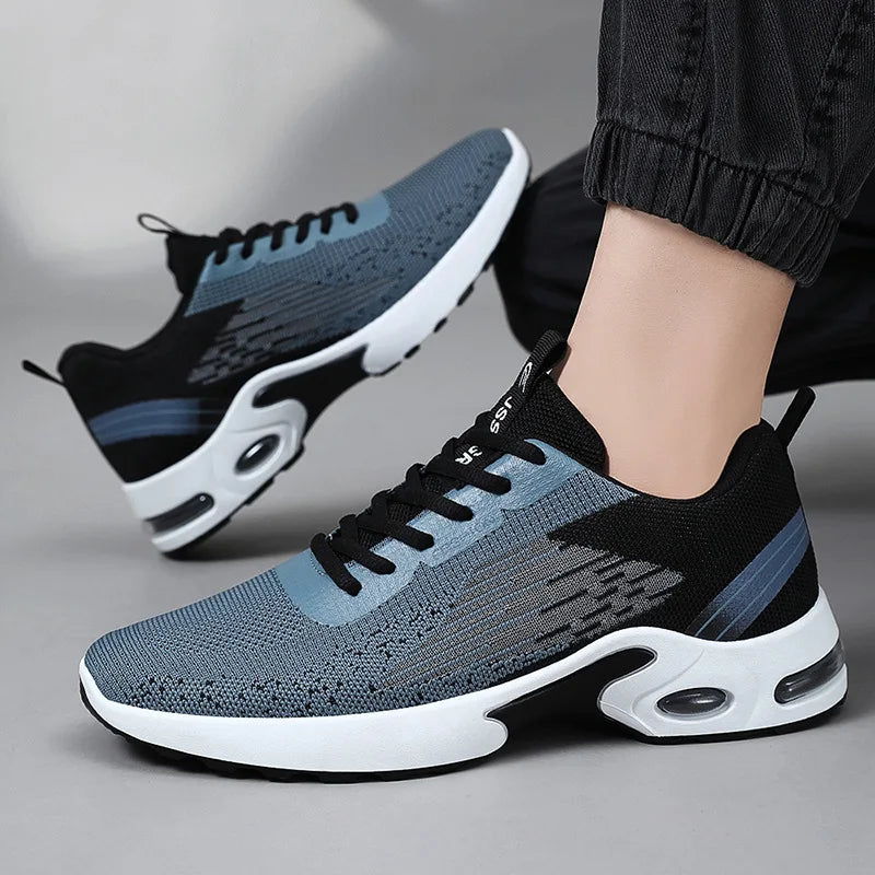 Men's Breathable Mesh Air Cushion Running Shoes