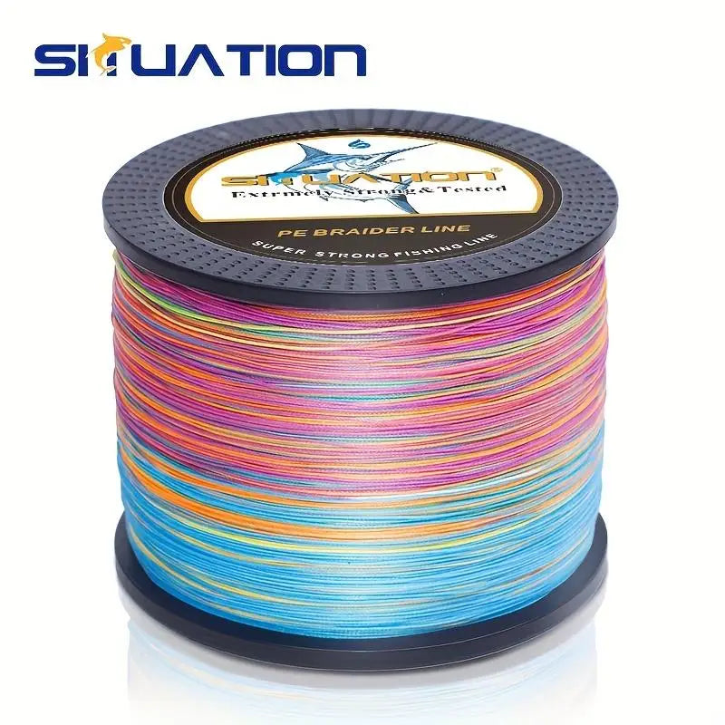 Durable Four-Strand PE Braided Fishing Line