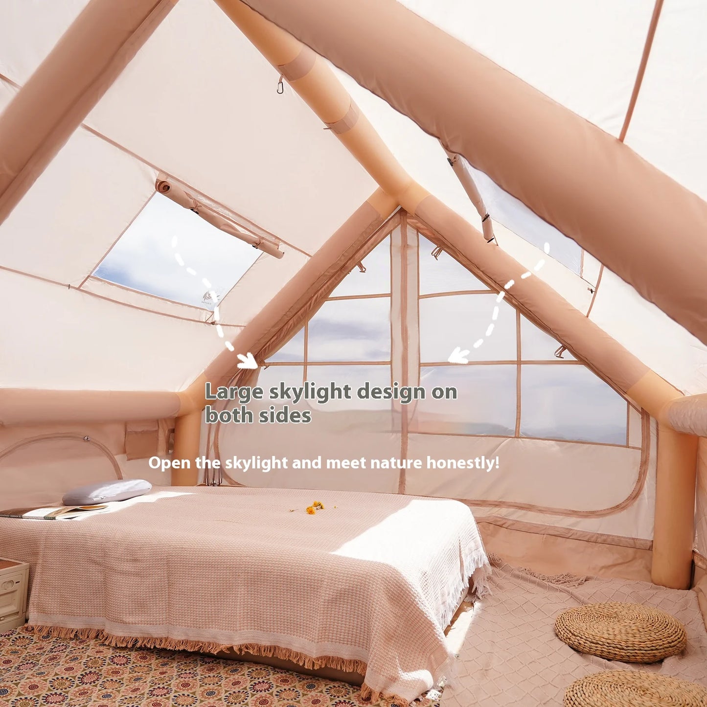 Pakicetus Quick Setup Inflatable Camping Tent Waterproof