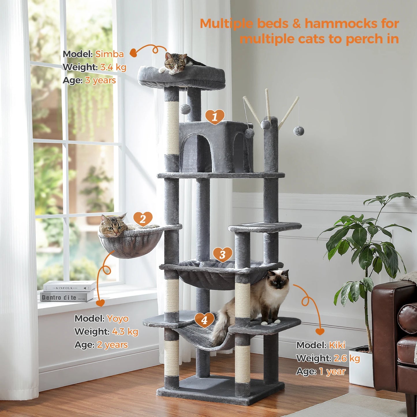 Pawz Road Multi Level Large Cat Tree Condo