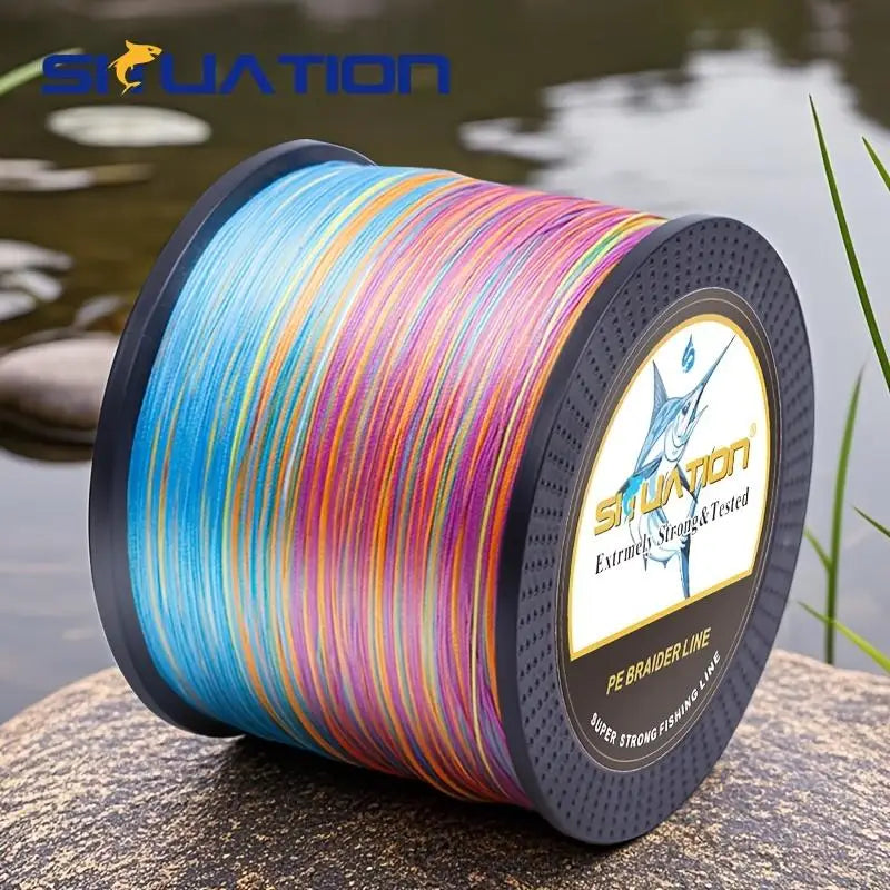 Durable Four-Strand PE Braided Fishing Line