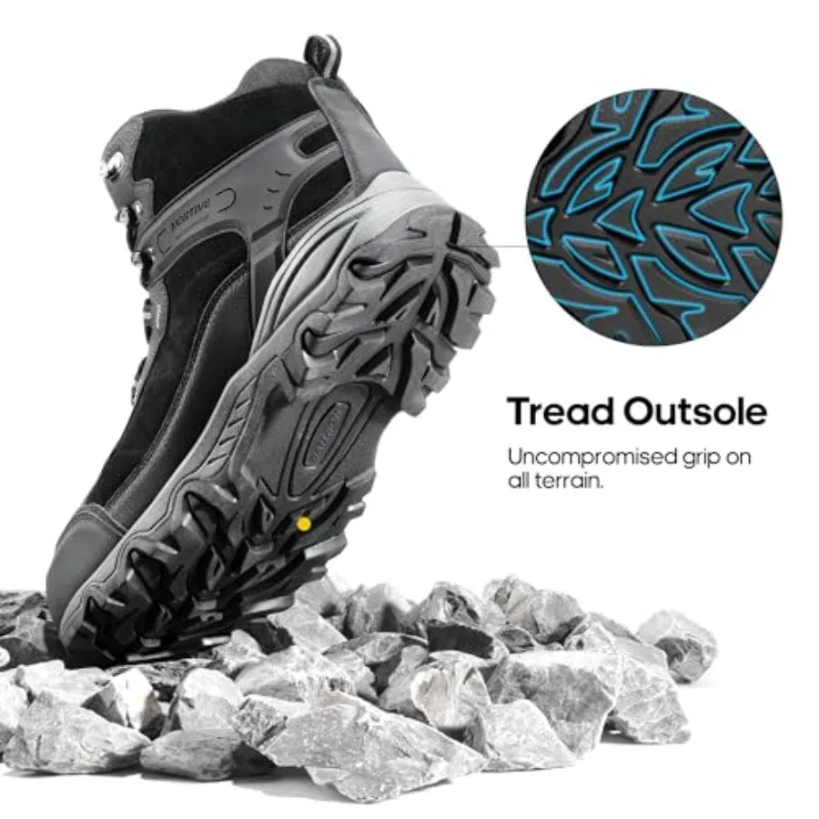 NORTIV 8 Waterproof Hiking Boots Outdoor Mid Trekking Shoes