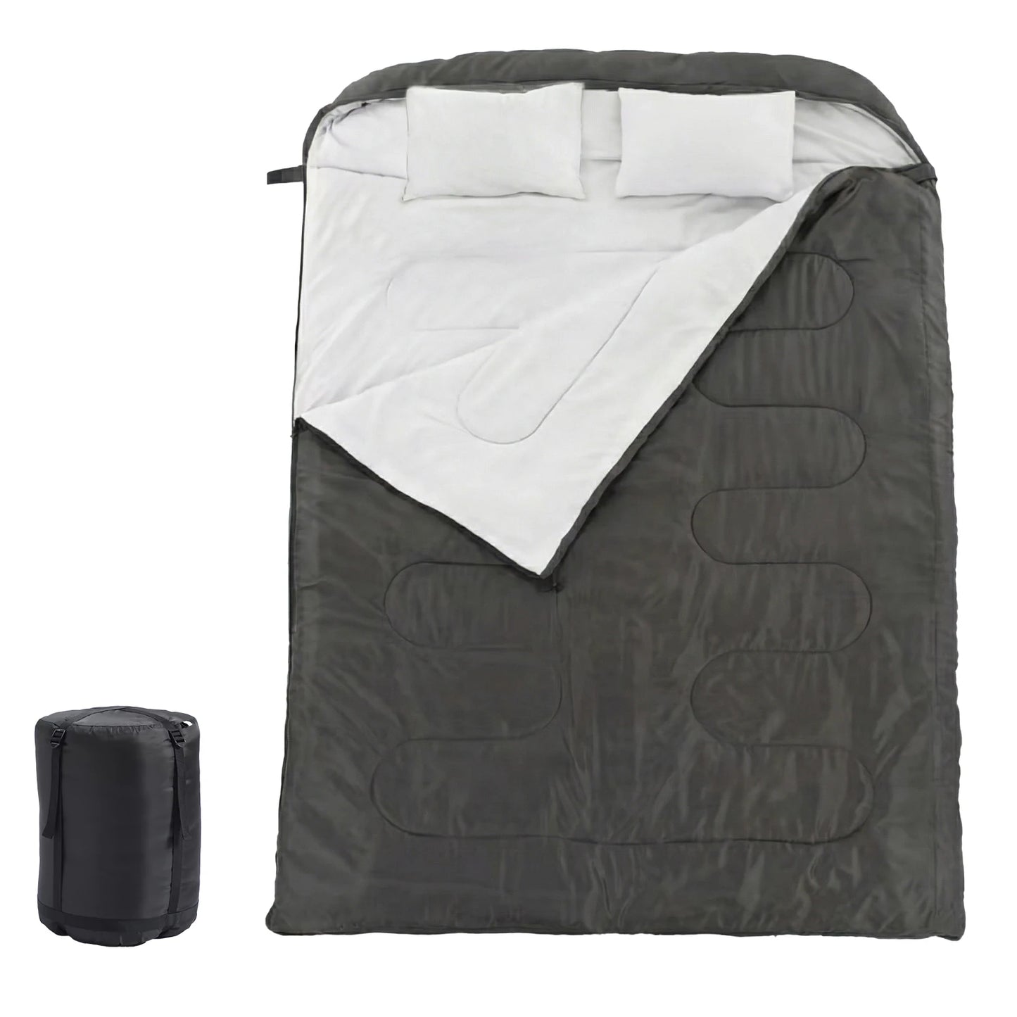 JHK Double Sleeping Bag For Adults With Pillow 3 Season