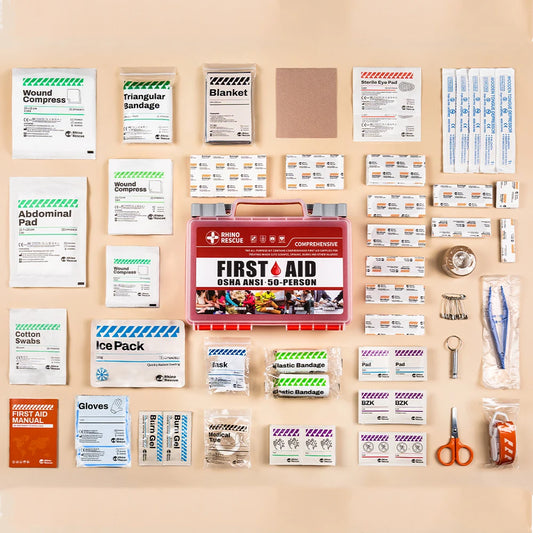 Rhino Rescue Comprehensive First Aid Kit for Home and Office