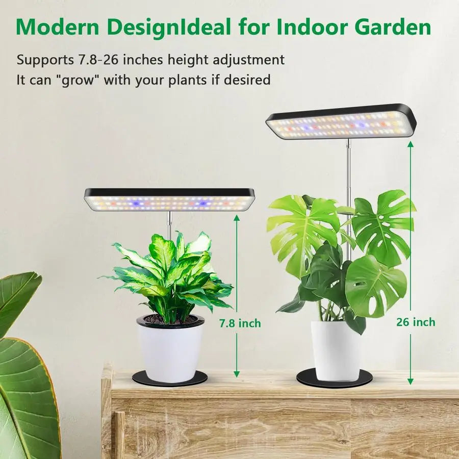 Desk Plant Light Adjustable Full Spectrum LED Grow Lamp