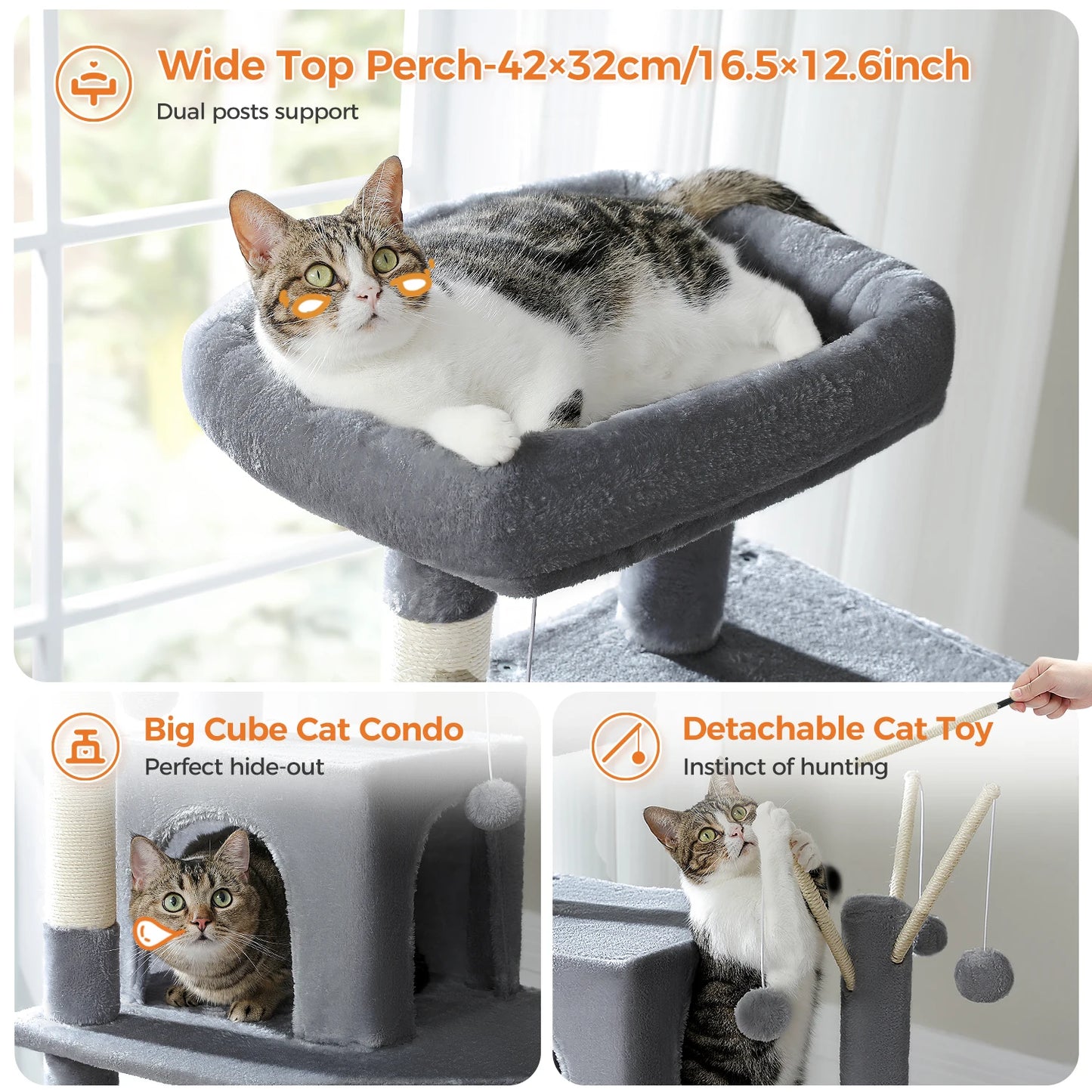 Pawz Road Multi Level Large Cat Tree Condo