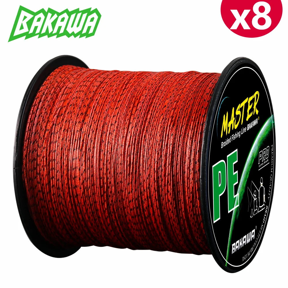 Bakawa 8-Strand Braided PE Fishing Line For Saltwater Carp Casting