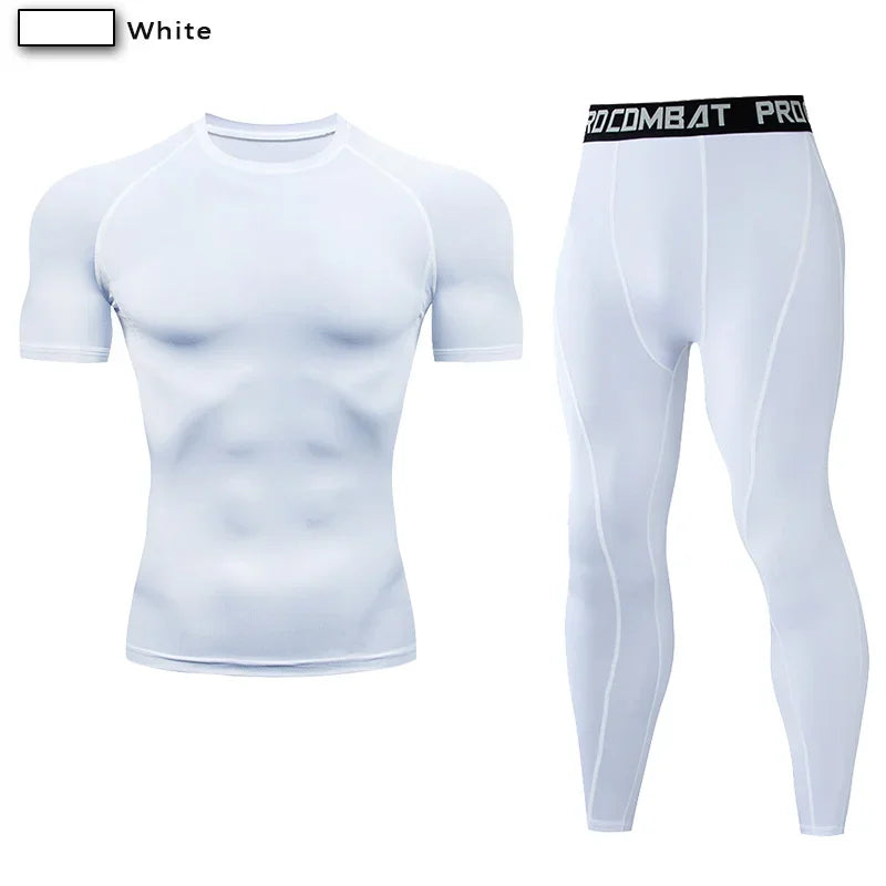 Two Piece Unisex Compression Sportswear Set For Training And Yoga