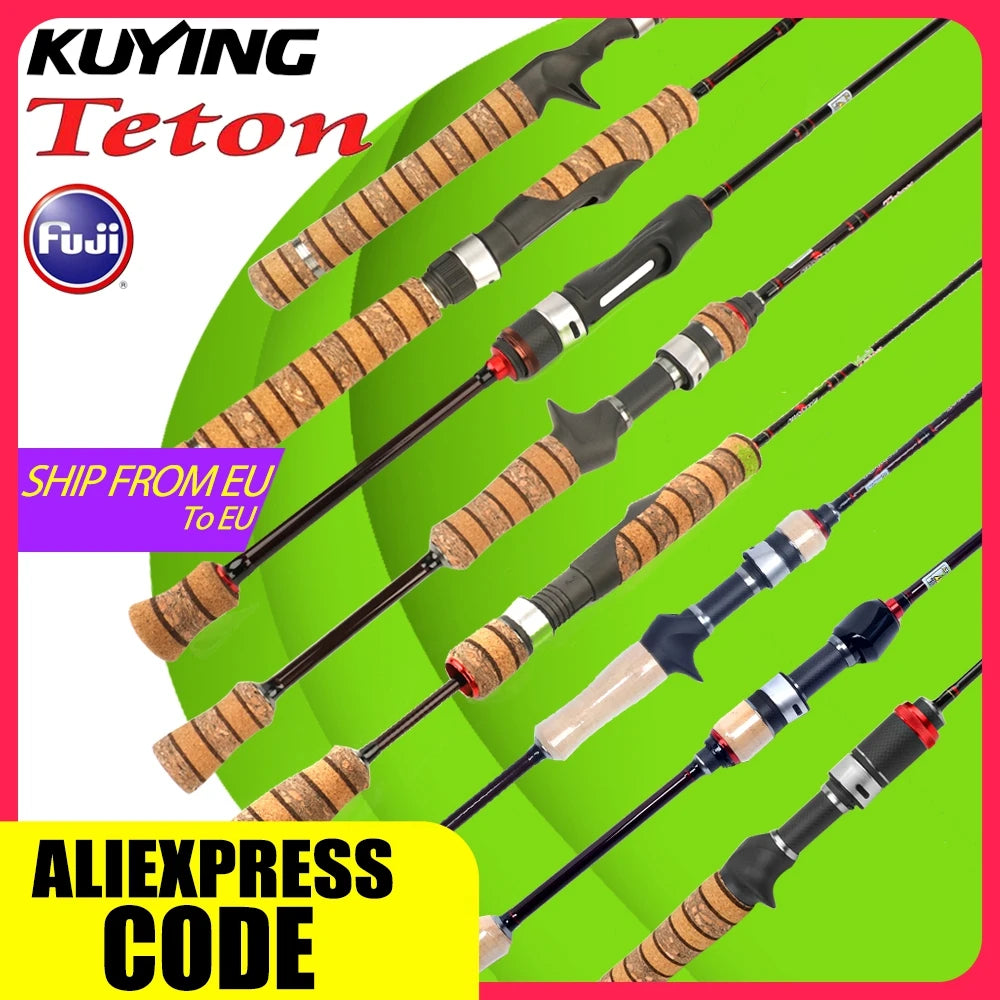 Kuying Teton Ultra Light Spinning Rod Carbon Fast Action