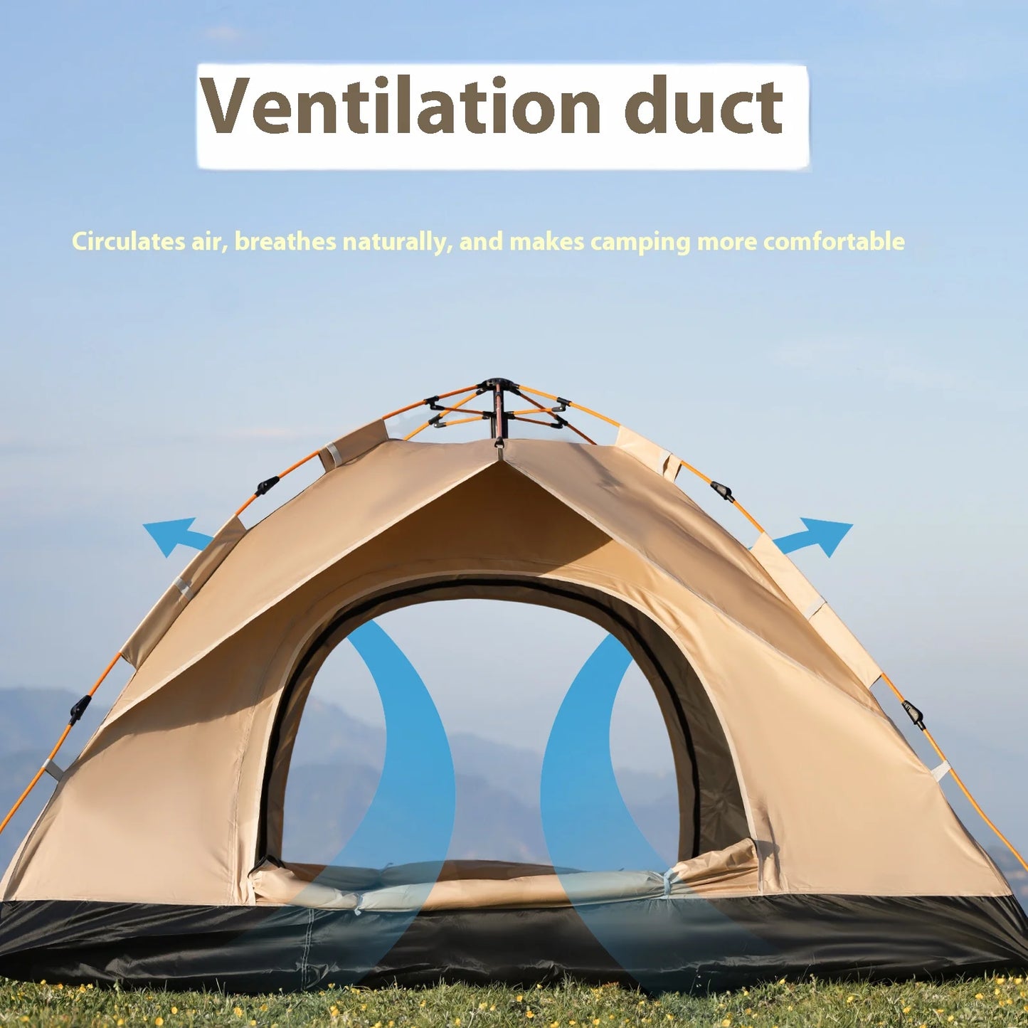 Pakicetus Instant Golden Tent Portable Sun Rain Shelter