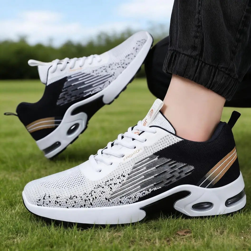 Men's Breathable Mesh Air Cushion Running Shoes