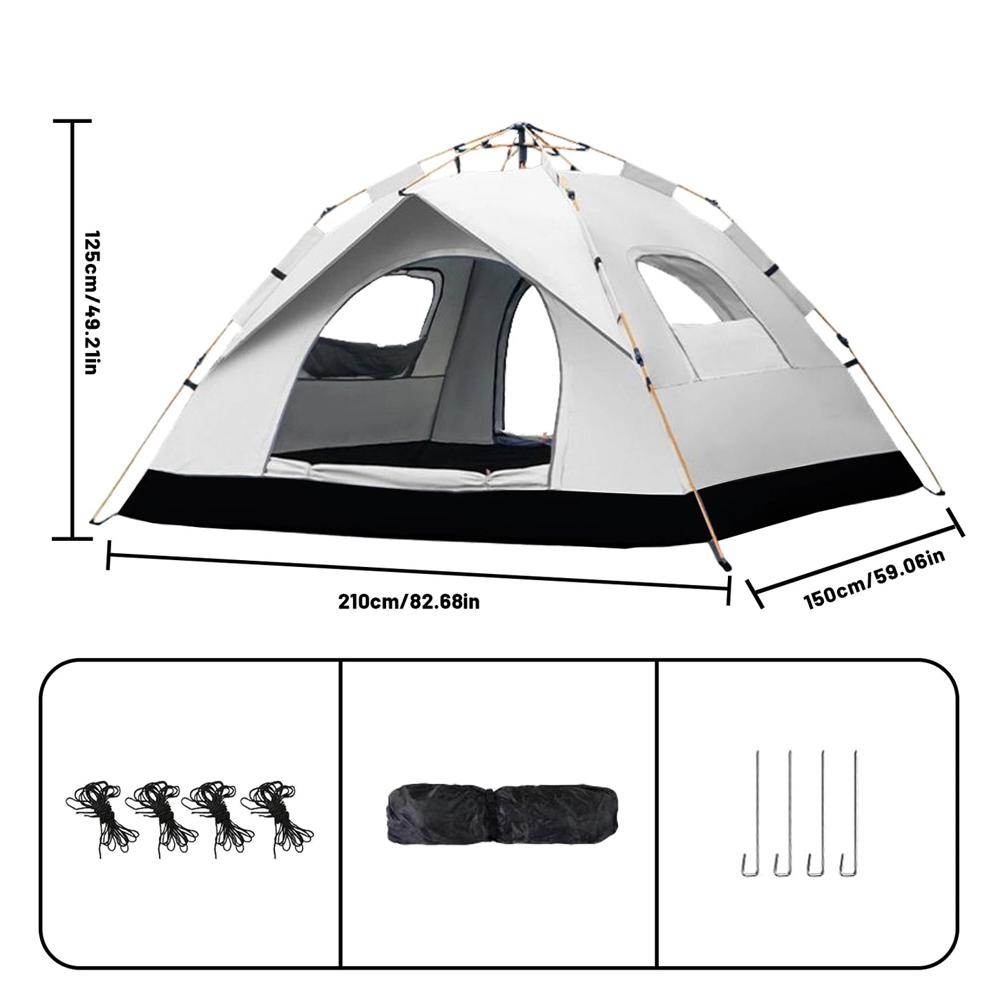 Pakicetus Auto Tent Sunshade Quick 60 Second Setup For Families