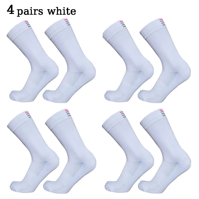 Unisex Mid Length Cycling Socks For Racing And Sports