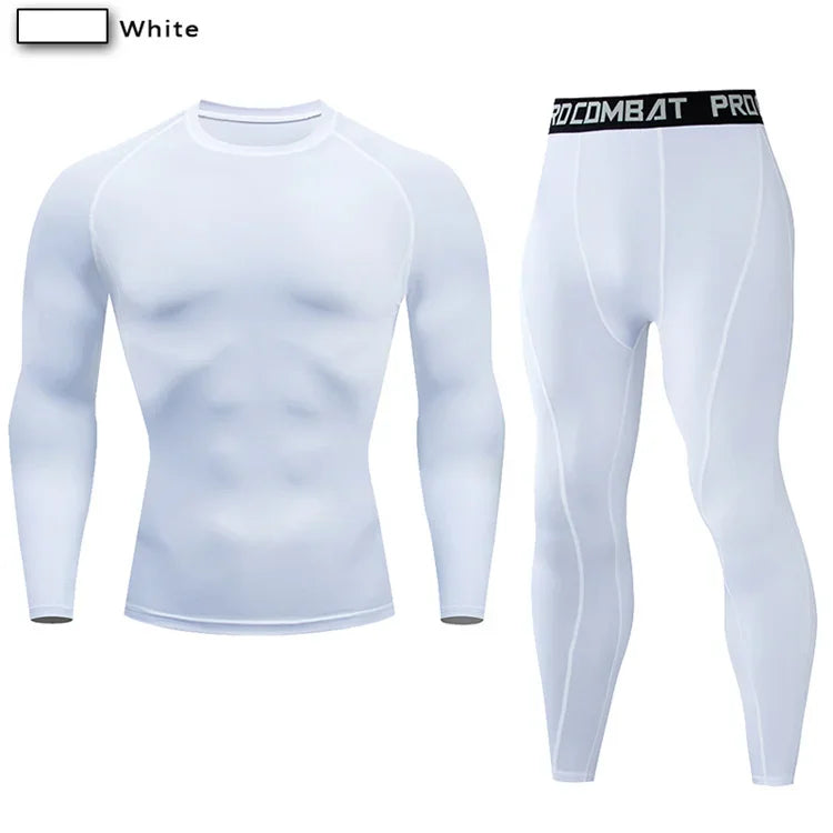 Two Piece Unisex Compression Sportswear Set For Training And Yoga