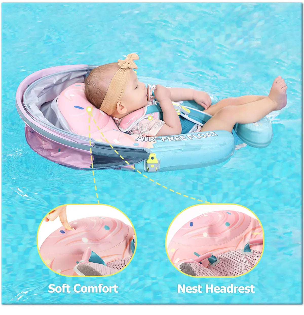 Mambobaby No Inflation Baby Float Harness For Safe Play