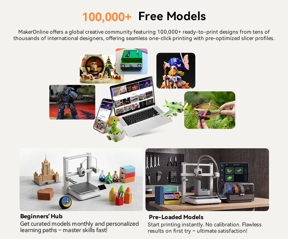 Anycubic Kobra Fast Printing 3D Printer With Filament Drying App
