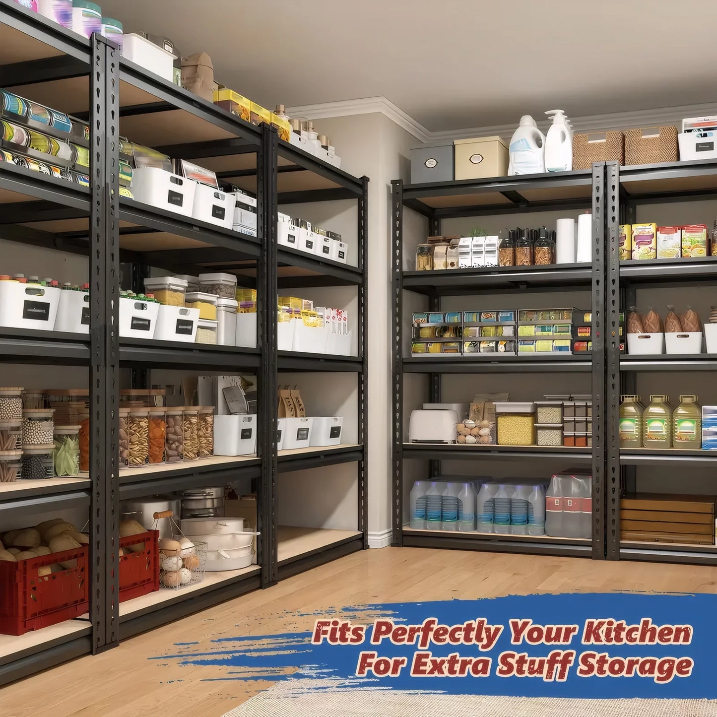 Heavy Duty Adjustable Garage Shelving Unit 2000 Lbs Capacity