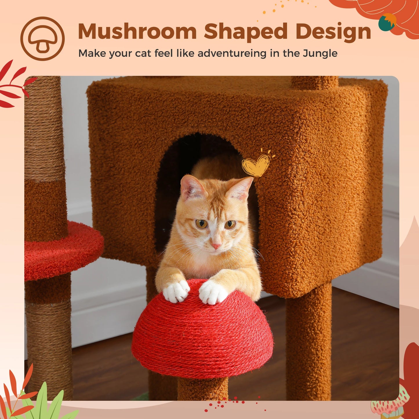 Petepala Adjustable Floor To Ceiling Cat Tree And Condo