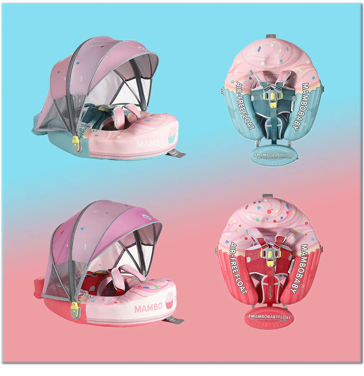 Mambobaby No Inflation Baby Float Harness For Safe Play