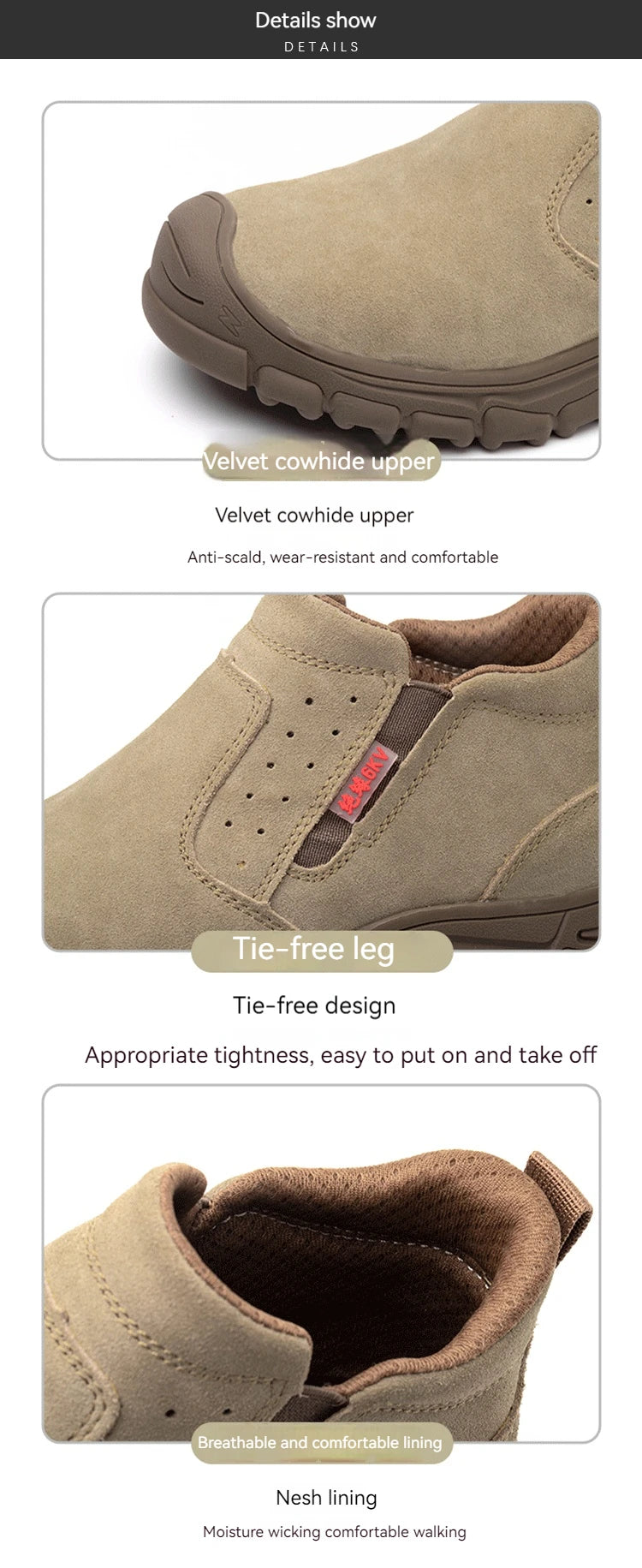 Men Composite Toe Safety Work Boots With Metatarsal Guard