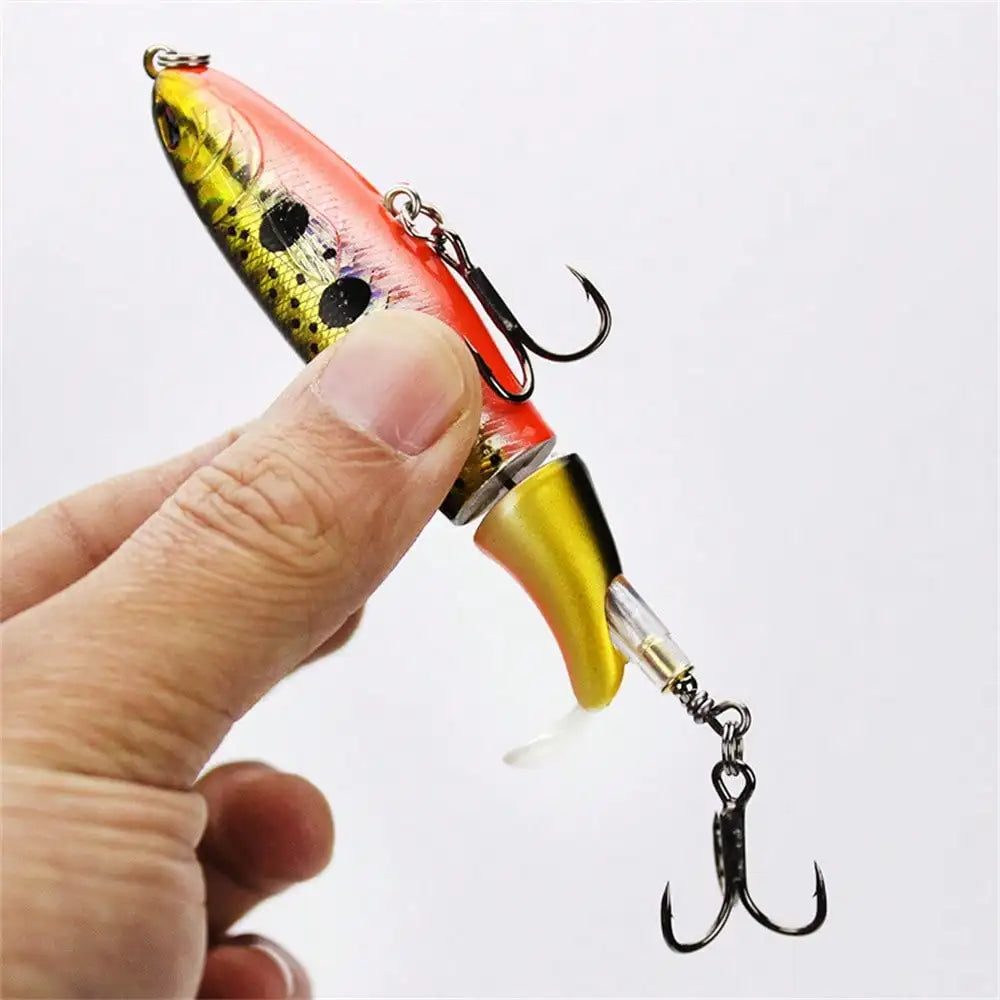 Propeller Trolling Hard Lure With Rotating Bobber Pencil Bait