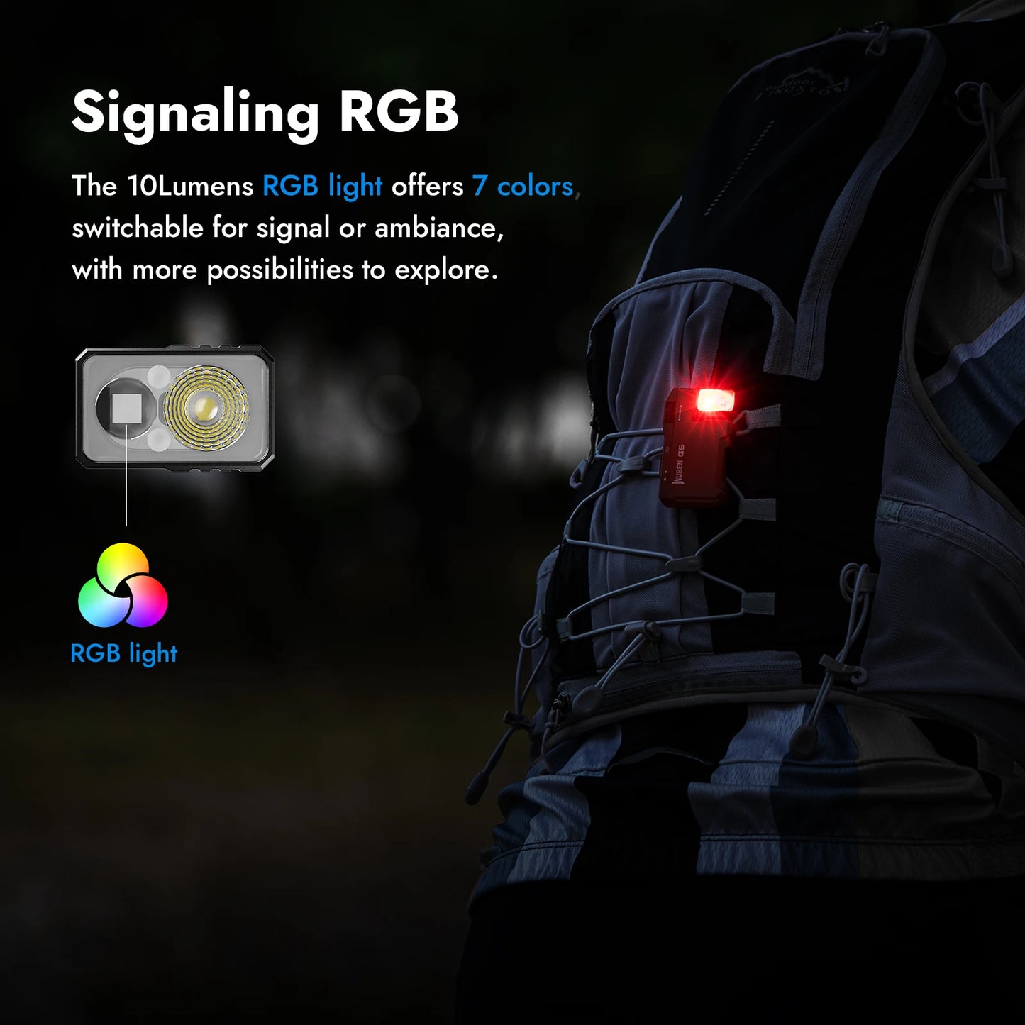 WUBEN G5 Magnetic EDC Flashlight 400 Lumen USB Rechargeable Keychain