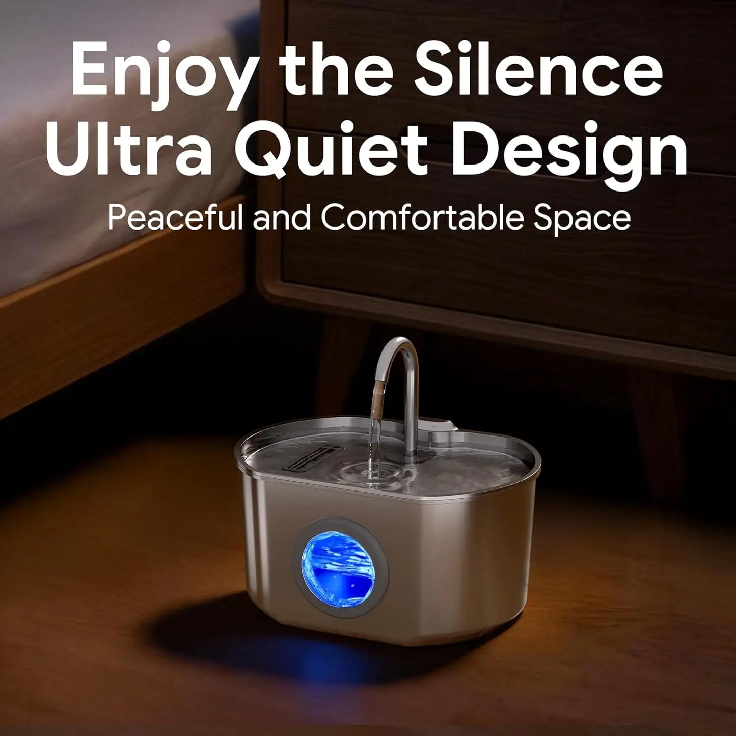 Cat Water Fountain Stainless Steel Automatic Dispenser