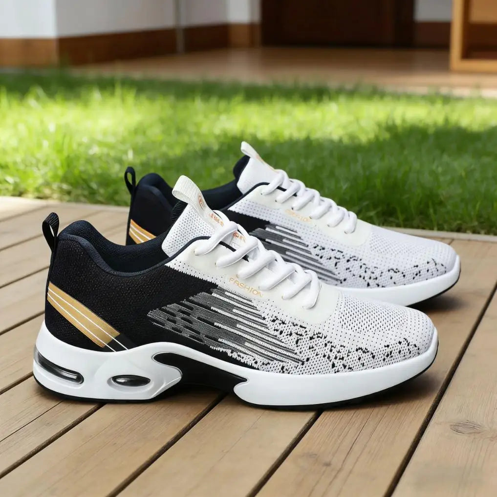Men's Breathable Mesh Air Cushion Running Shoes