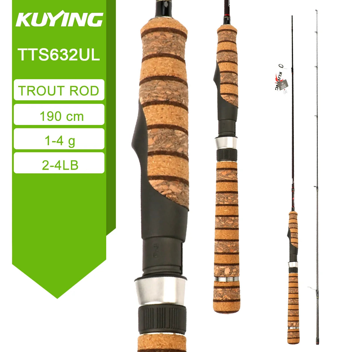 KUYING TETON LUL SUL Fishing Rod Carbon Fuji Guides 1-10g