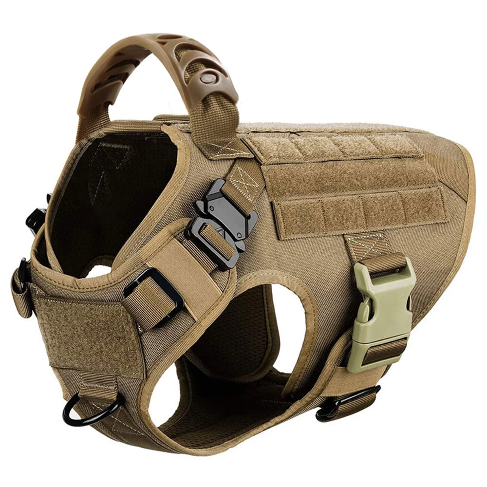 Large Dog Harness And Leash Set Nylon Padded Quick Release Training