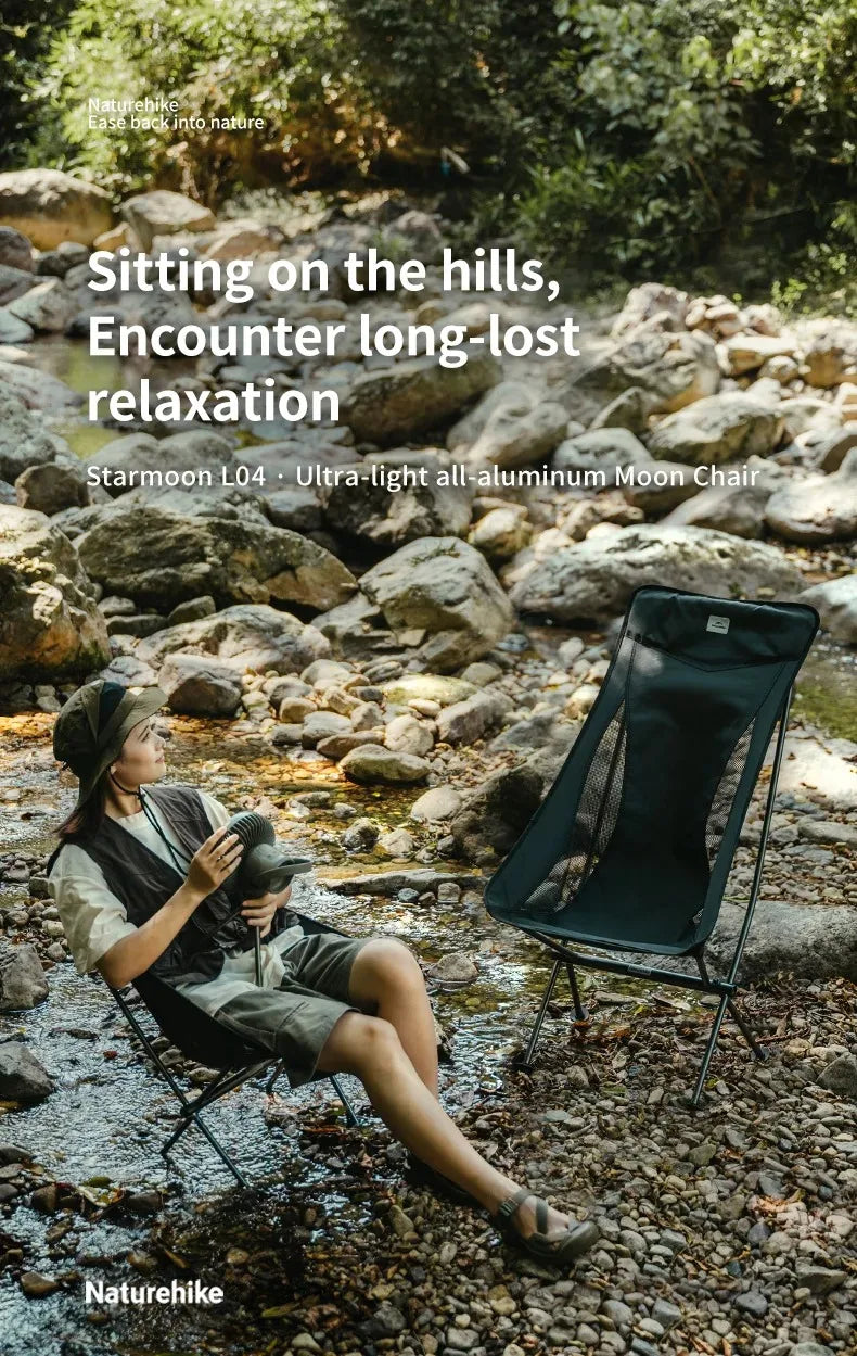 Naturehike Ultralight Folding Chair L04 150kg Load Capacity