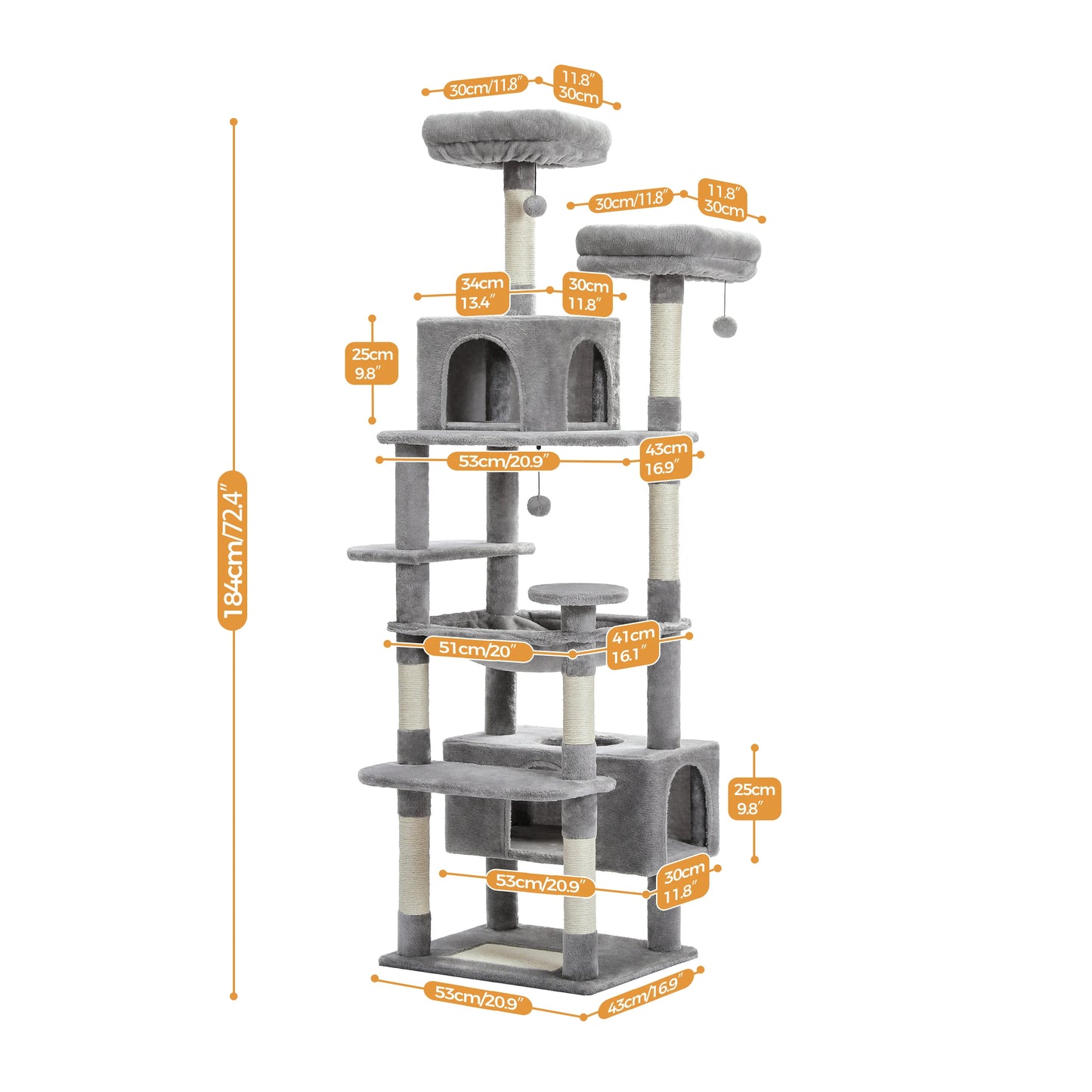 Pawz Road Multi Level Large Cat Tree Condo