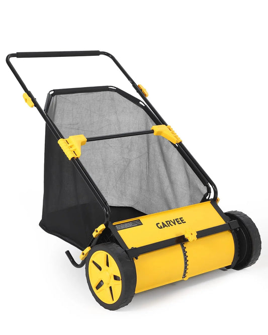 Studyset 30 Inch Heavy Duty Lawn Sweeper With Mesh Bag