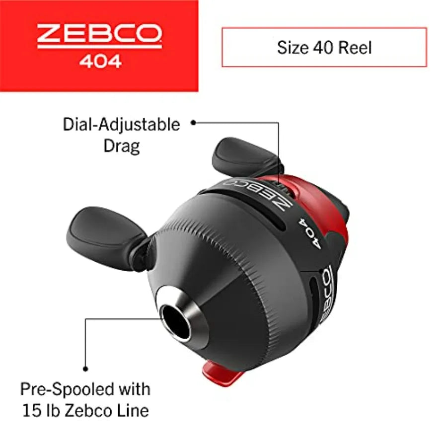404 Spincast Reel and Rod Combo for Freshwater Fishing